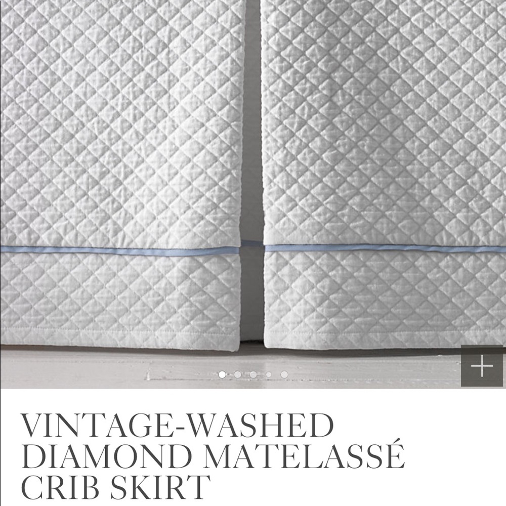 Restoration Hardware crib skirt